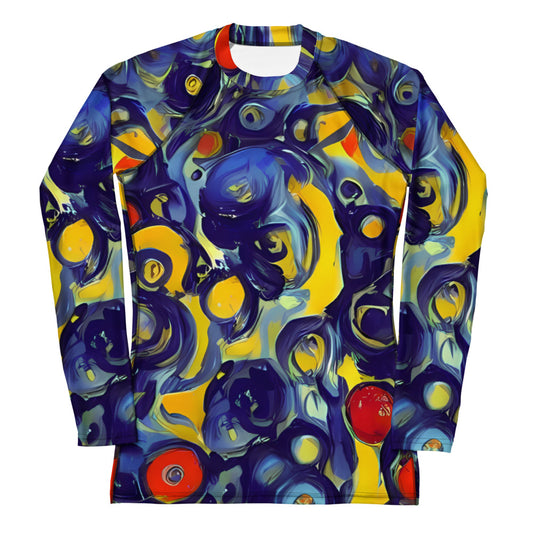 Women's Rash Guard - Dynamic Doodles