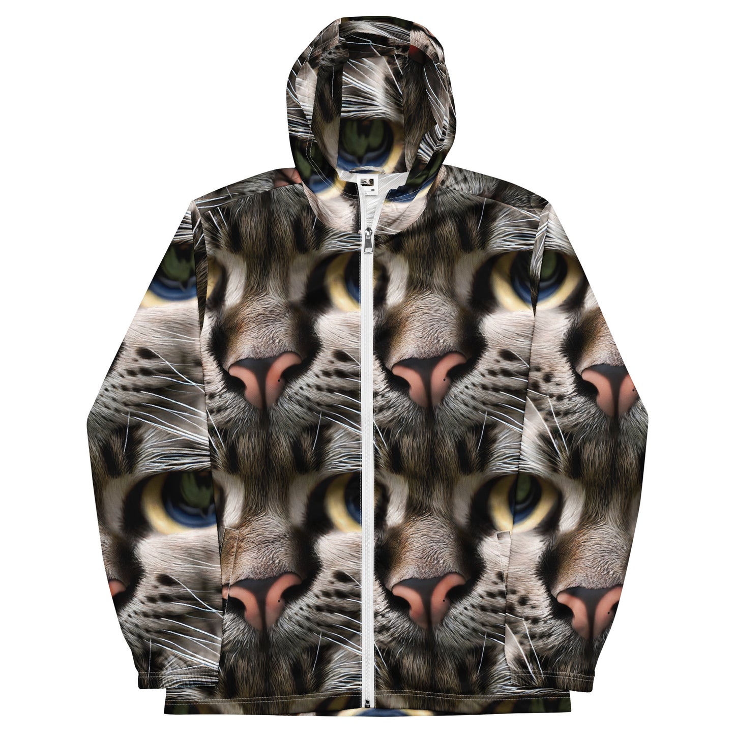 Men's Windbreaker - Feline Mirage