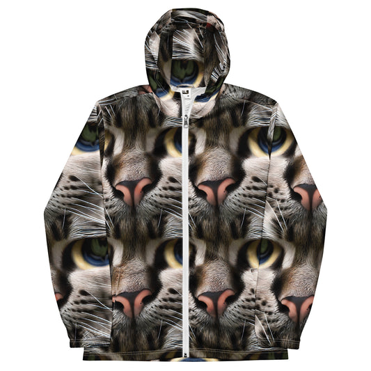 Men's Windbreaker - Feline Mirage