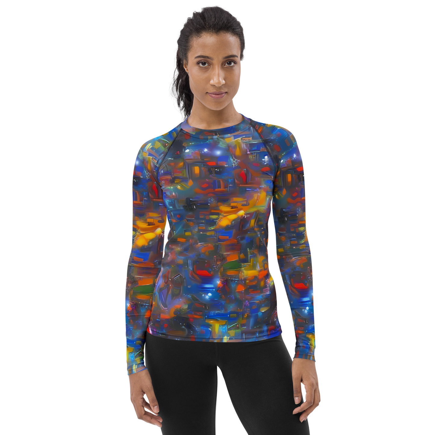 Women's Rash Guard - Abstract Conflux