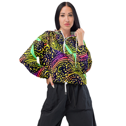 Women's Cropped Windbreaker - Isenbrant Illumination