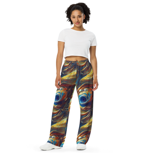 Wide-Leg Pants - Celestial Vortex