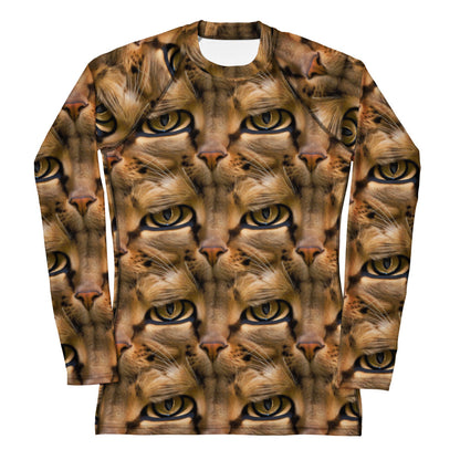 Women's Rash Guard - Feline Whisper