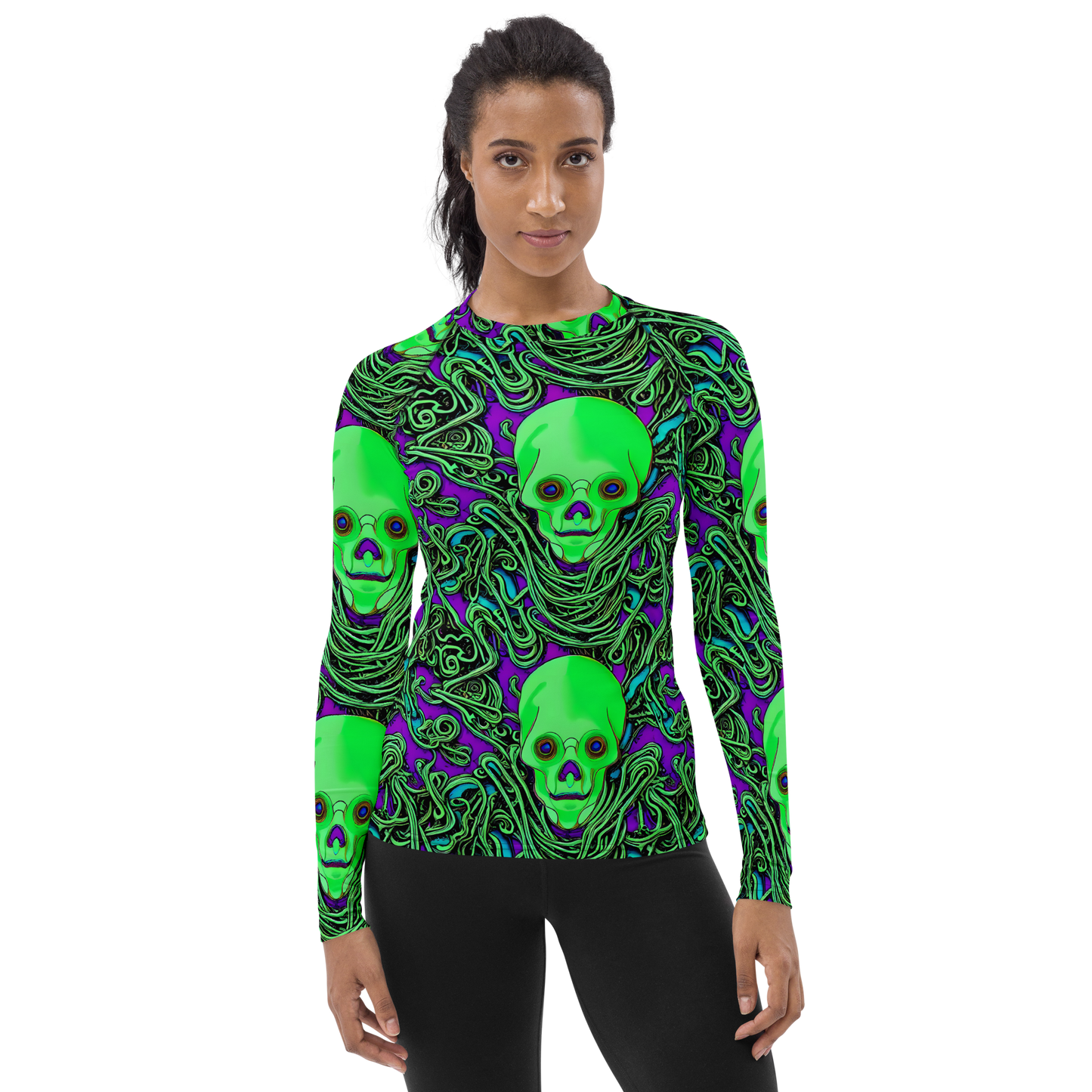 Women's Rash Guard - Ghostly Labyrinth