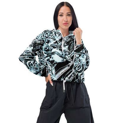 Women's Cropped Windbreaker - Frosted Infusion