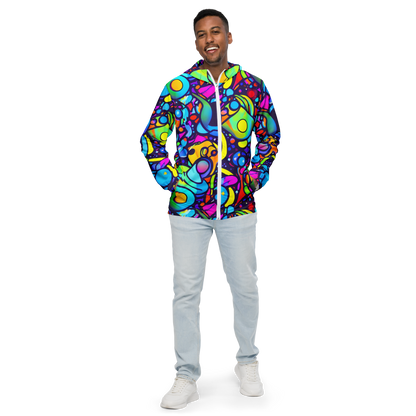 Men's Windbreaker - Neon Graffscape