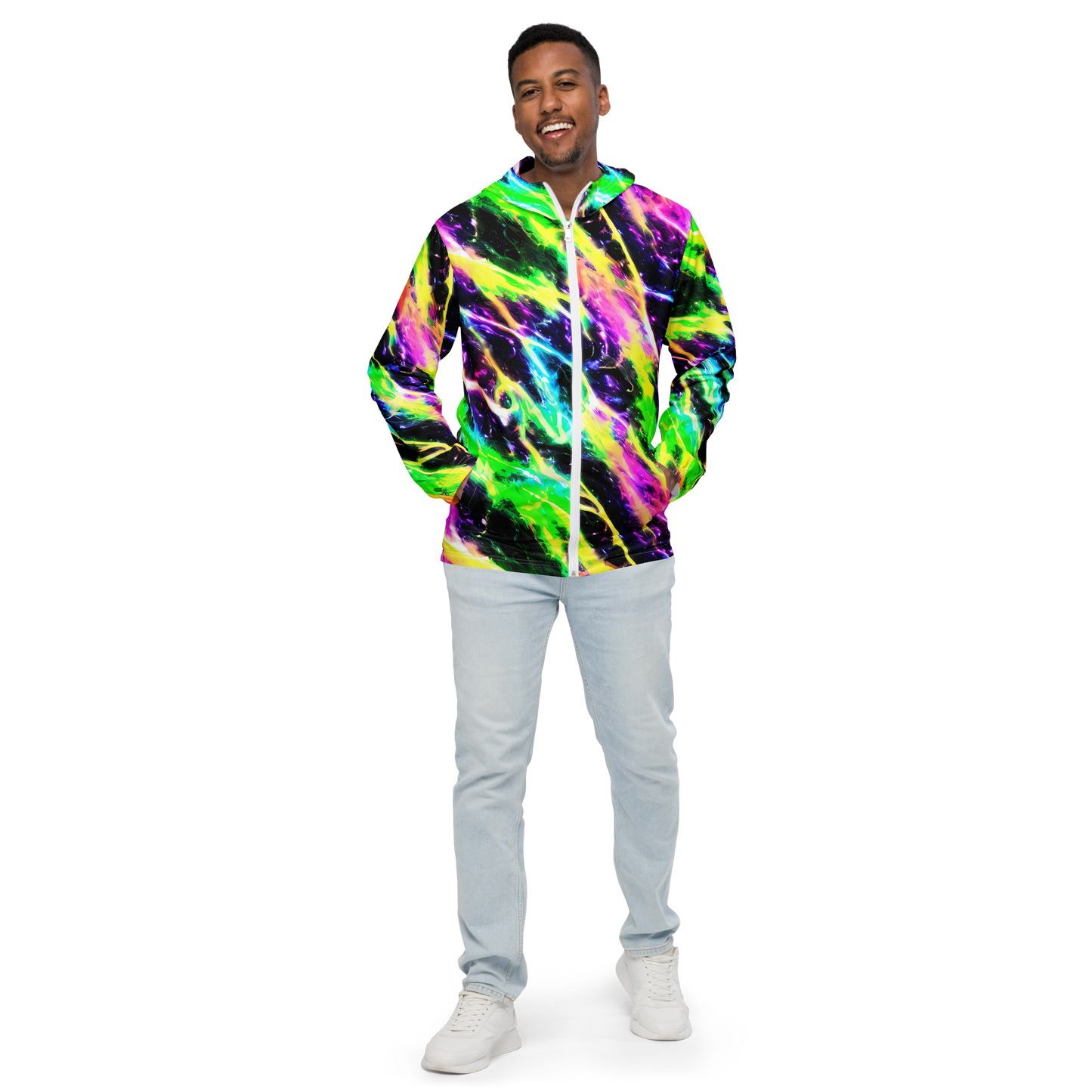 Men's Windbreaker - Chromatic Surge