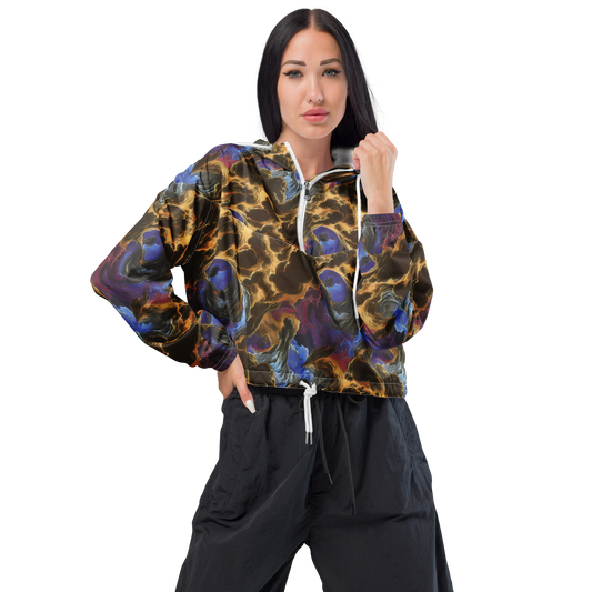 Women's Cropped Windbreaker - Vortex Virtue