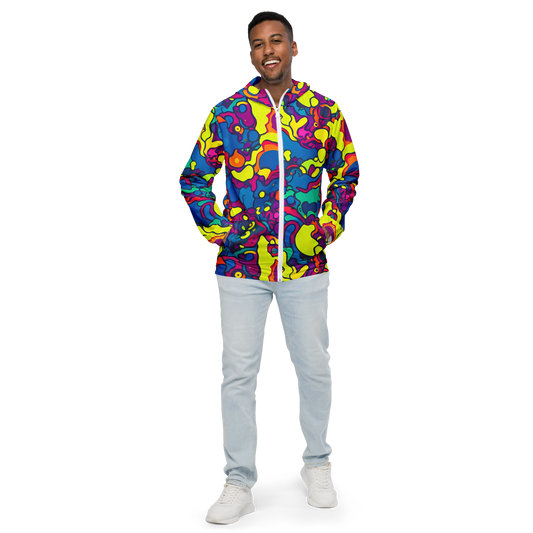 Men's Windbreaker - Colorful Chaos