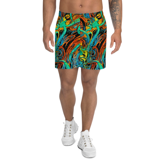 Men's Athletic Shorts - Flaming Mirage