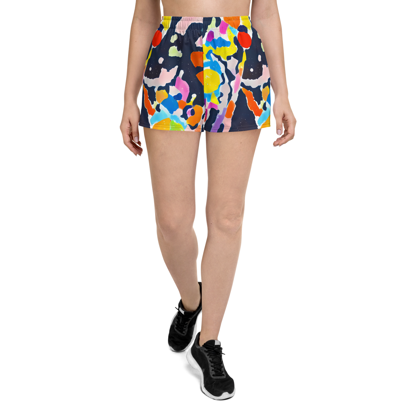 Women’s Athletic Shorts - Kaleido Burst