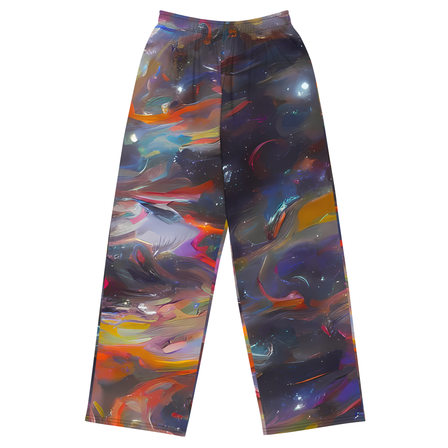 Wide-Leg Pants - Chromatic Flux