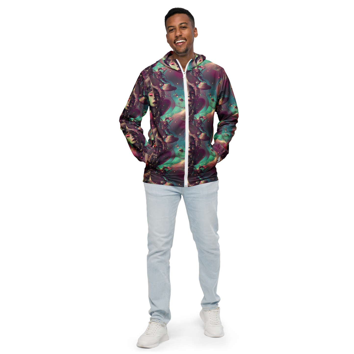 Men's Windbreaker - Nouveau Galaxy