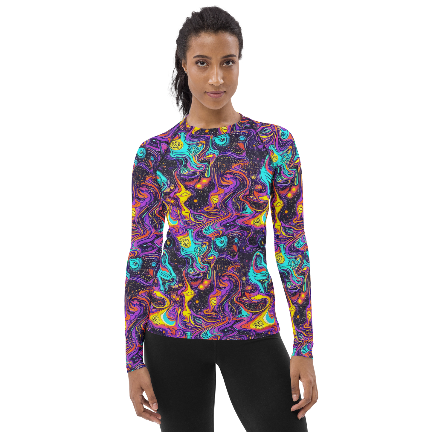 Women's Rash Guard - Hutty Nebula