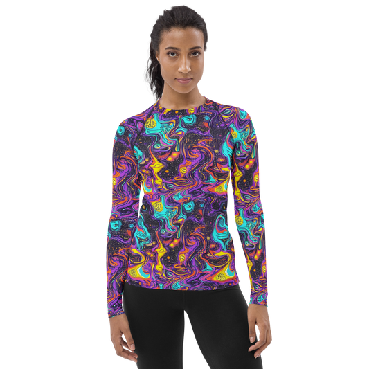 Women's Rash Guard - Hutty Nebula