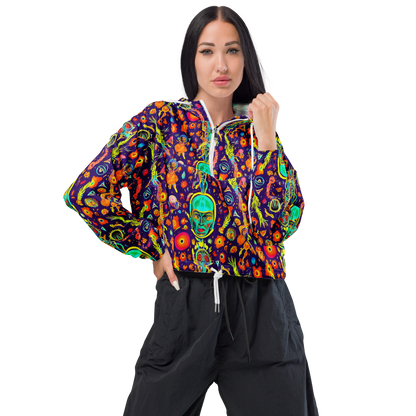 Women's Cropped Windbreaker - Celestial Quirk