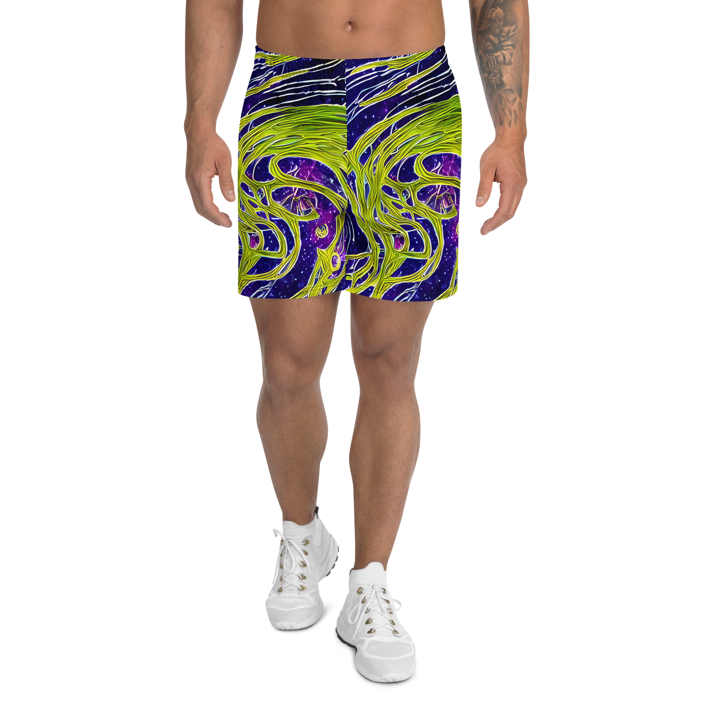 Men's Athletic Shorts - Celestial Scribbles