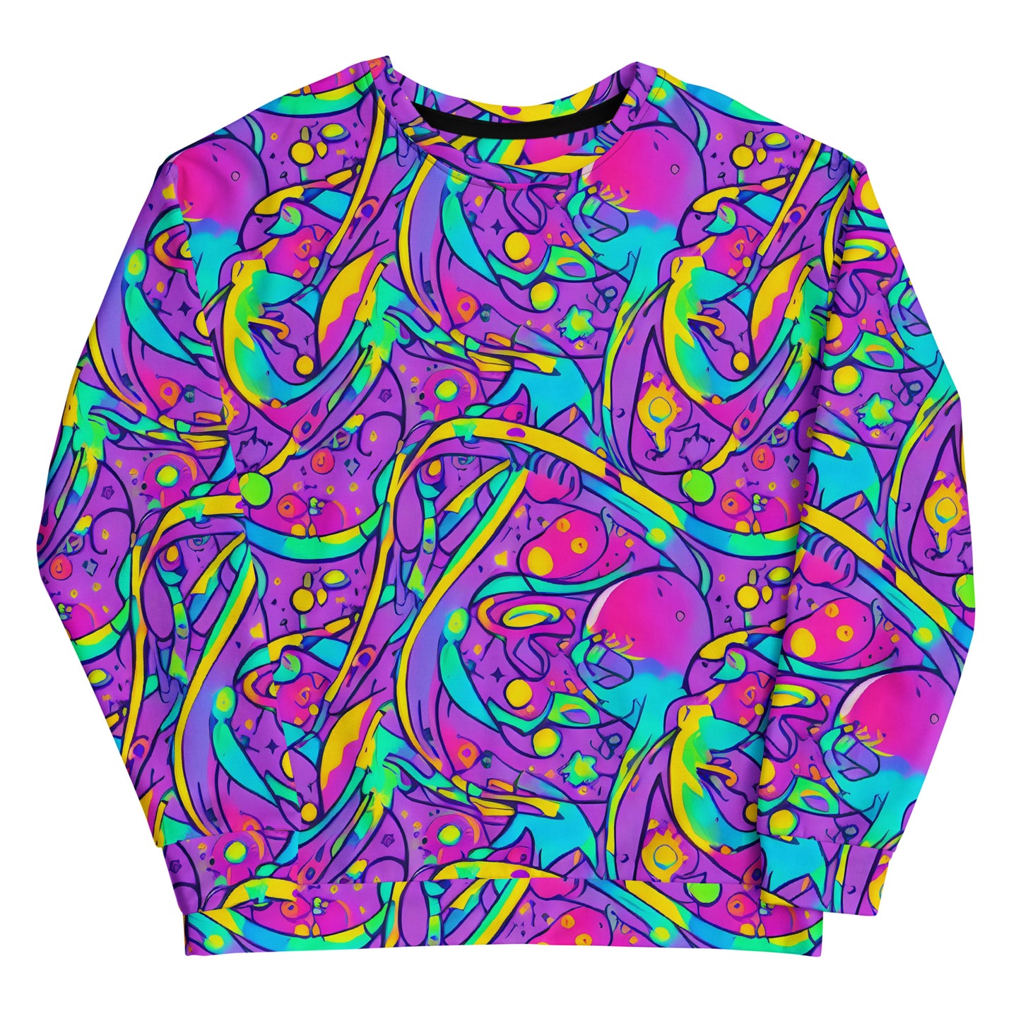 Sweatshirt - Neon Galaxy Whirl