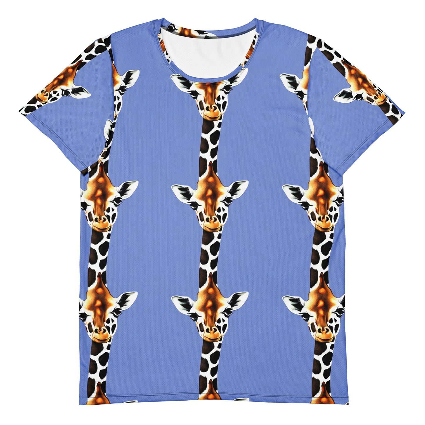 Men's Athletic T-Shirt - Giraffe Glow
