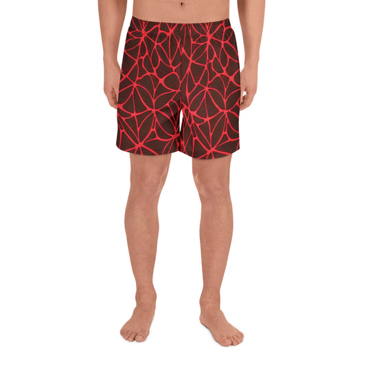 Men's Athletic Shorts - Scarlet Vines