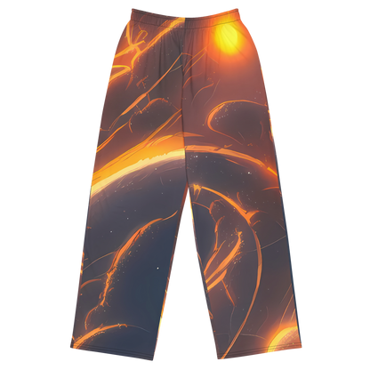 Wide-Leg Pants - Inferno Spirals