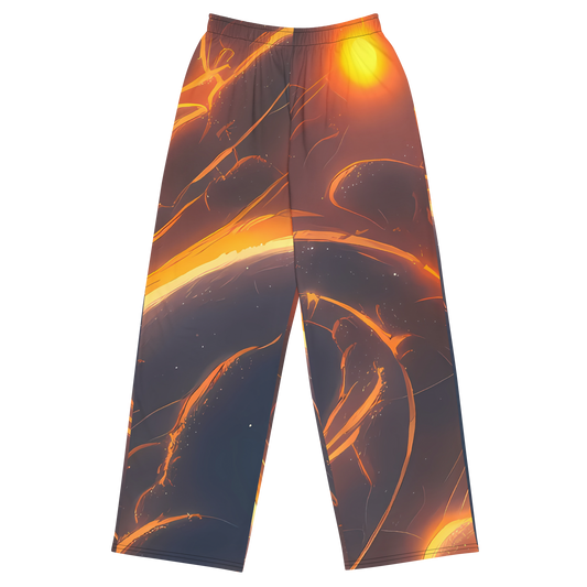 Wide-Leg Pants - Inferno Spirals