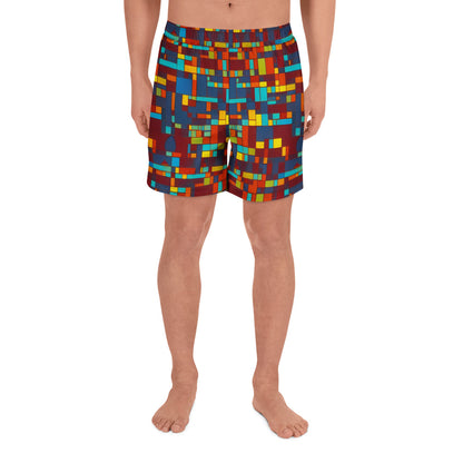 Men's Athletic Shorts - Astral Grid