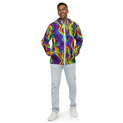 Men's Windbreaker - Galactic Flames