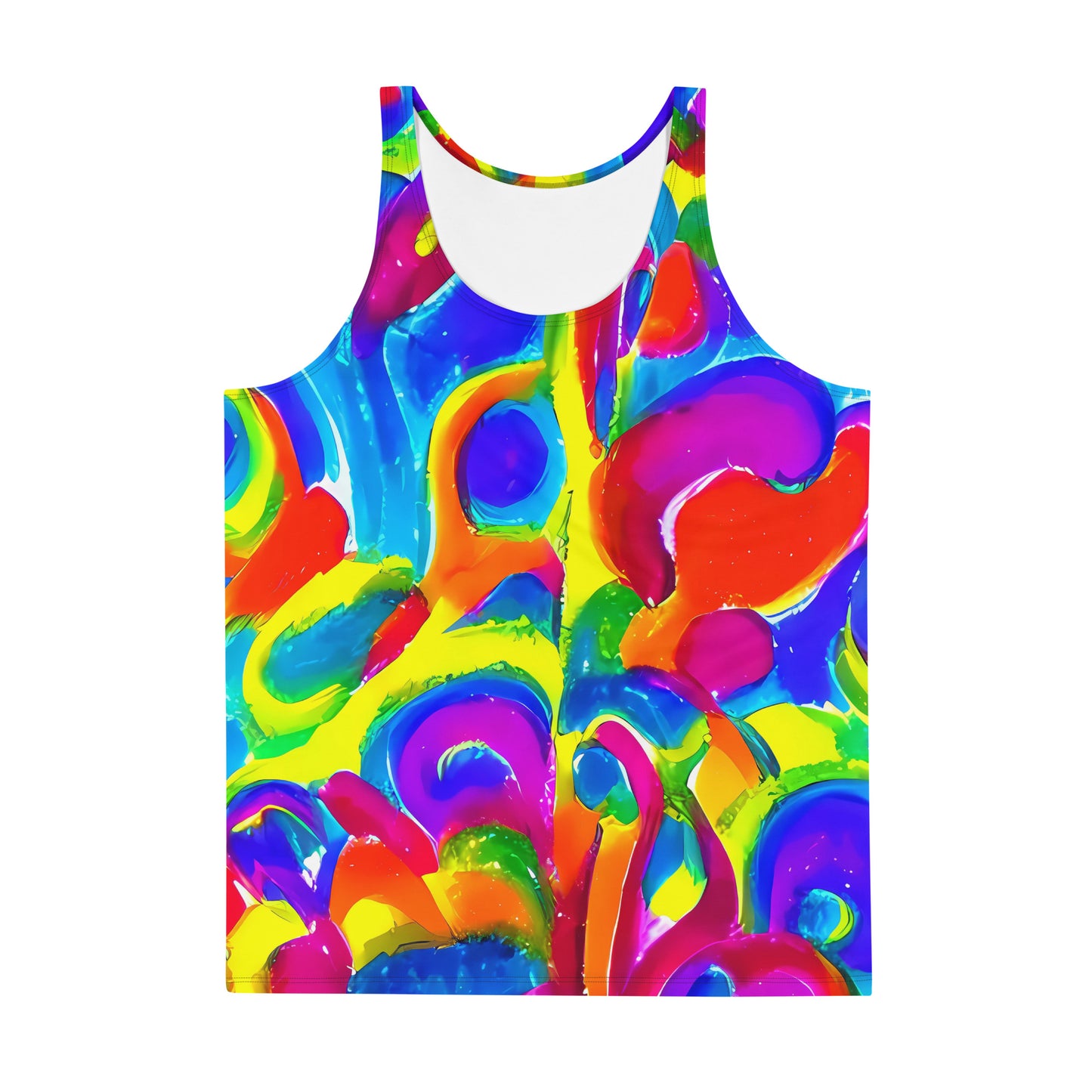 Men's Tank Top - Psychedelic Splash