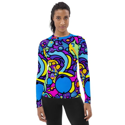 Women's Rash Guard - Radiant Lagoon