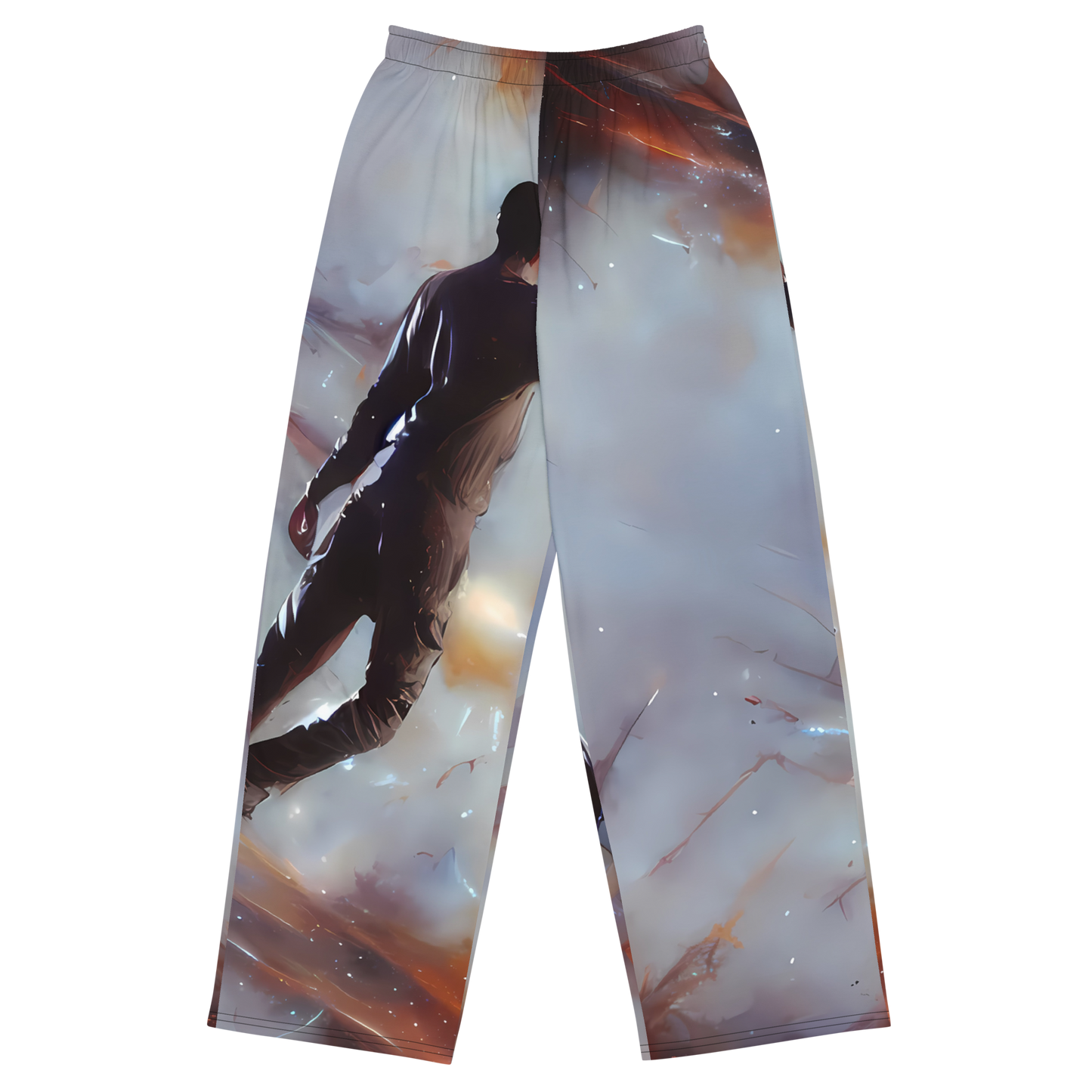 Wide-Leg Pants - Impressionist Void