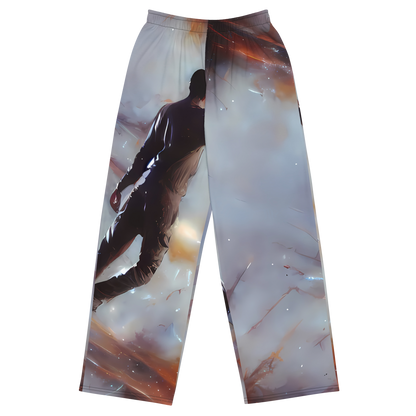 Wide-Leg Pants - Impressionist Void