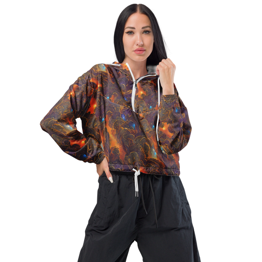 Women's Cropped Windbreaker - Pozzo Vortex