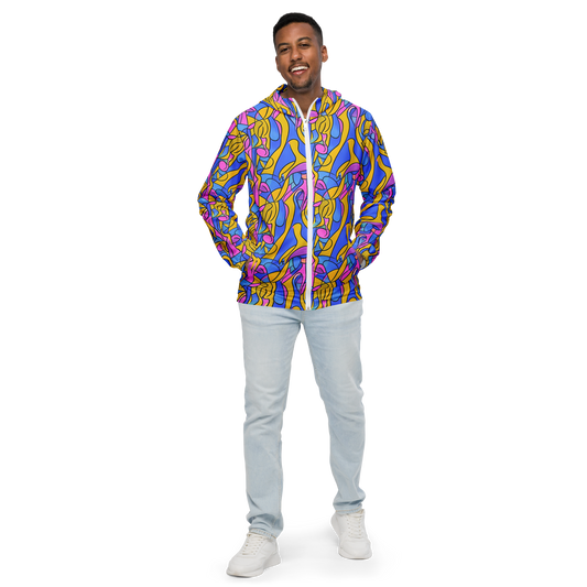 Men's Windbreaker - Cosmic Curves