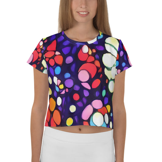 Women's Crop Tee - Bubble Fantasia