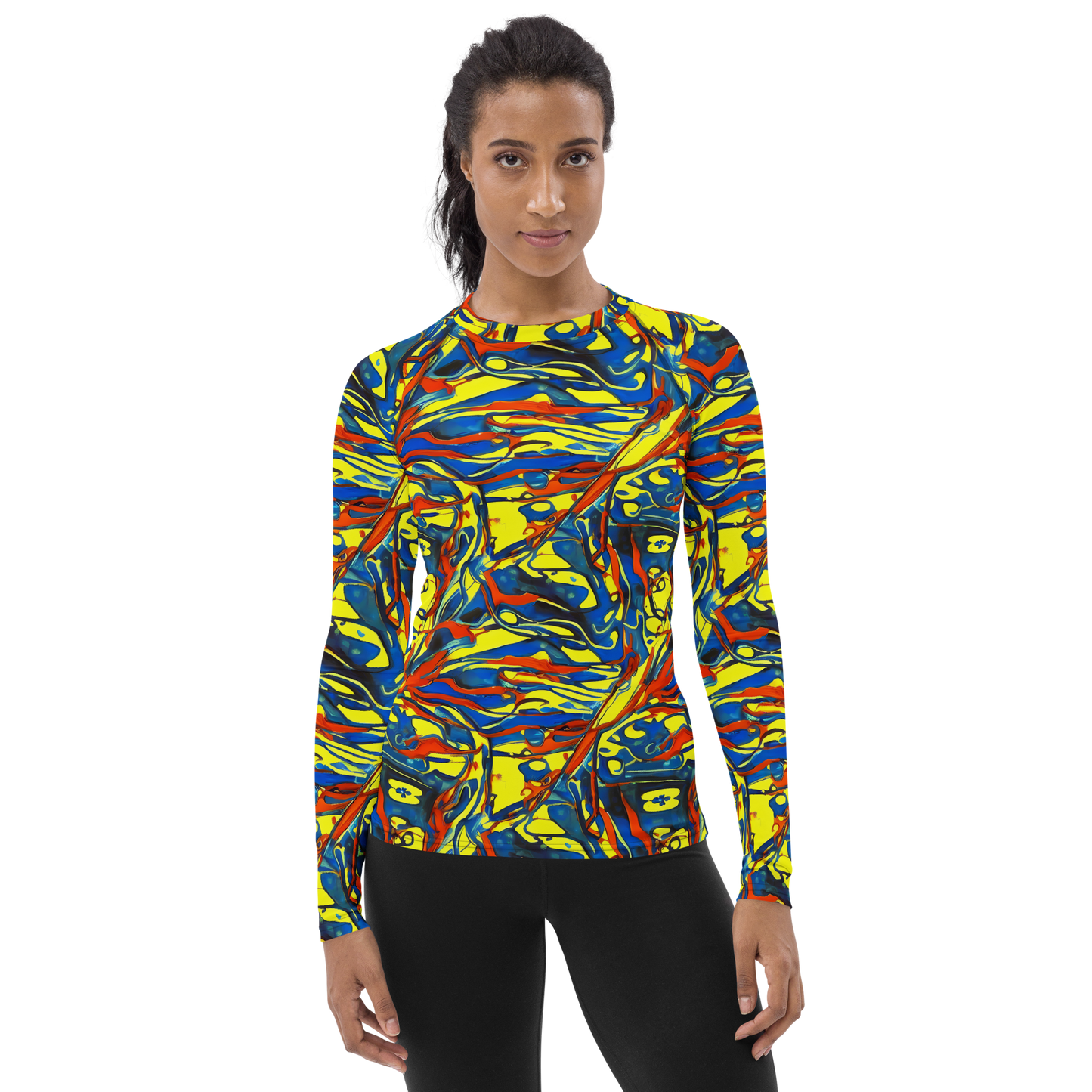 Women's Rash Guard - Cyberflow Circuit