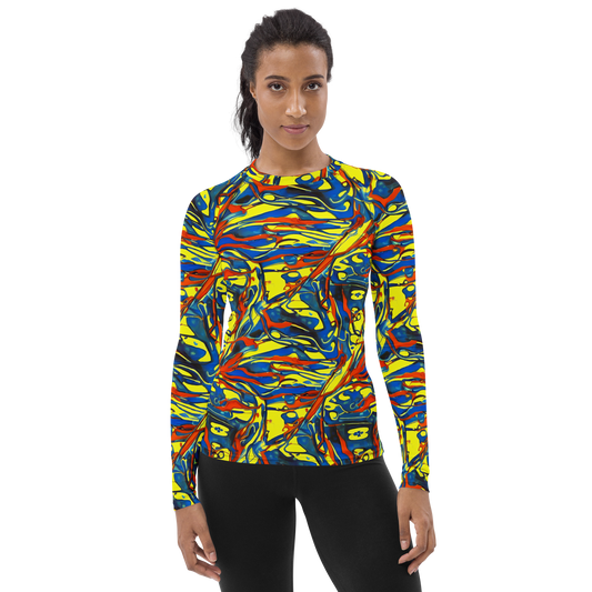 Women's Rash Guard - Cyberflow Circuit