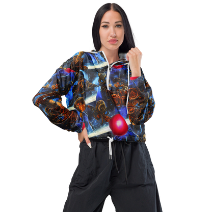 Women's Cropped Windbreaker - Pimenov's Cosmos
