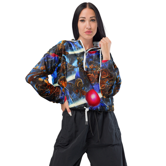 Women's Cropped Windbreaker - Pimenov's Cosmos