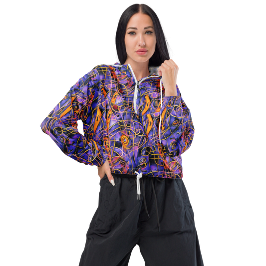 Women's Cropped Windbreaker - Bailly's Twist