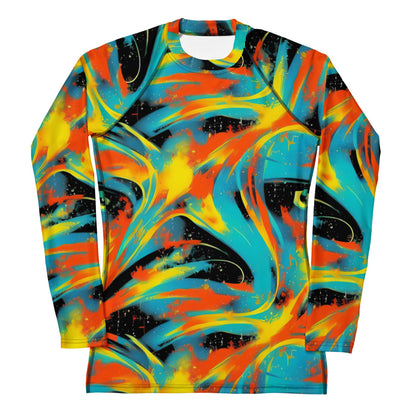 Women's Rash Guard - Solar Swoosh