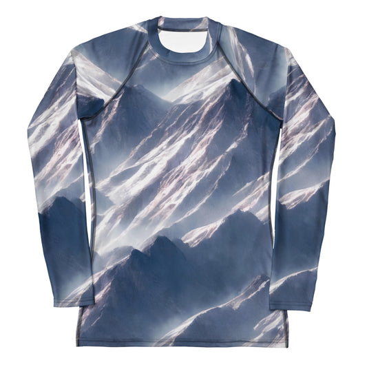 Women's Rash Guard - Misty Pinnacles