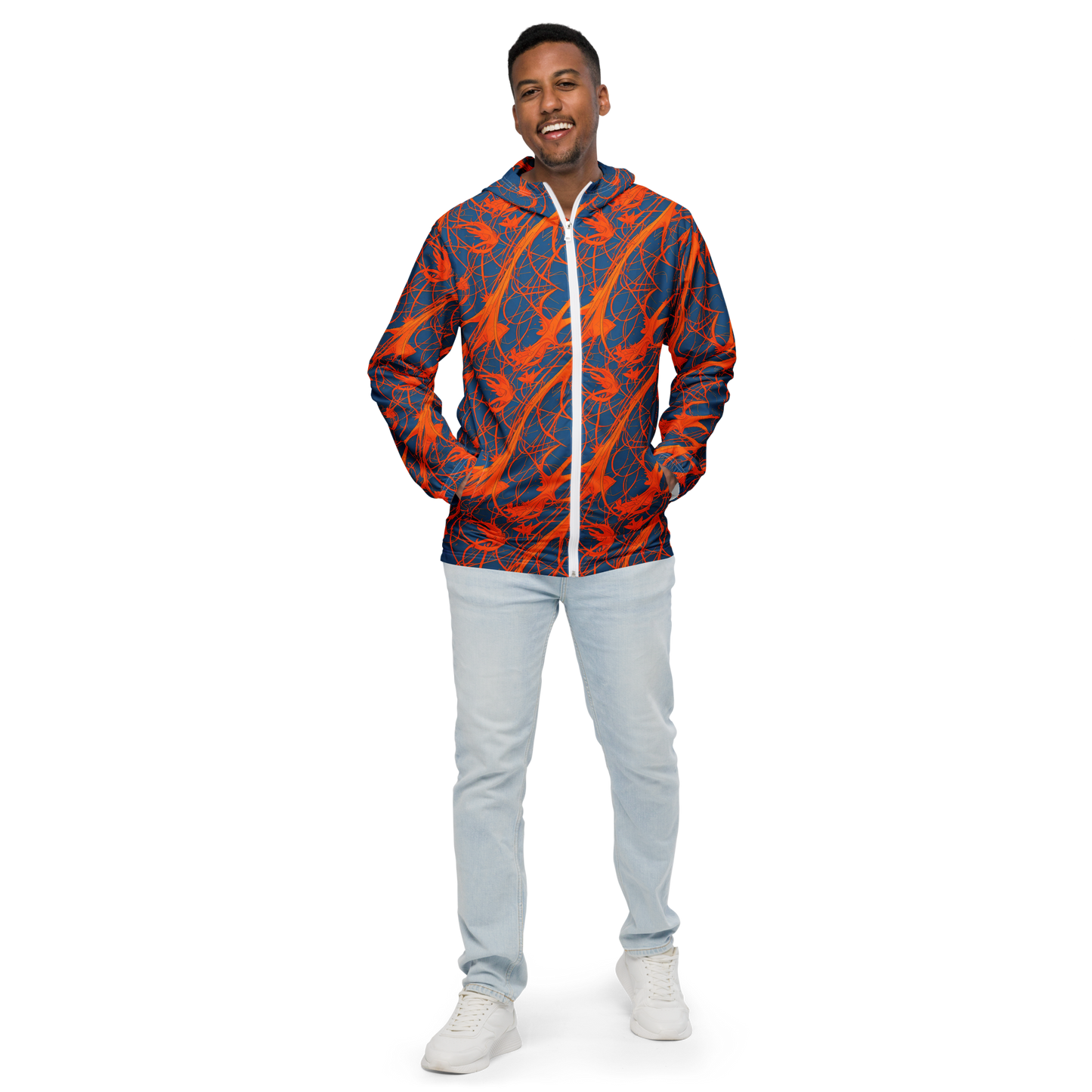 Men's Windbreaker - Nautical Ember