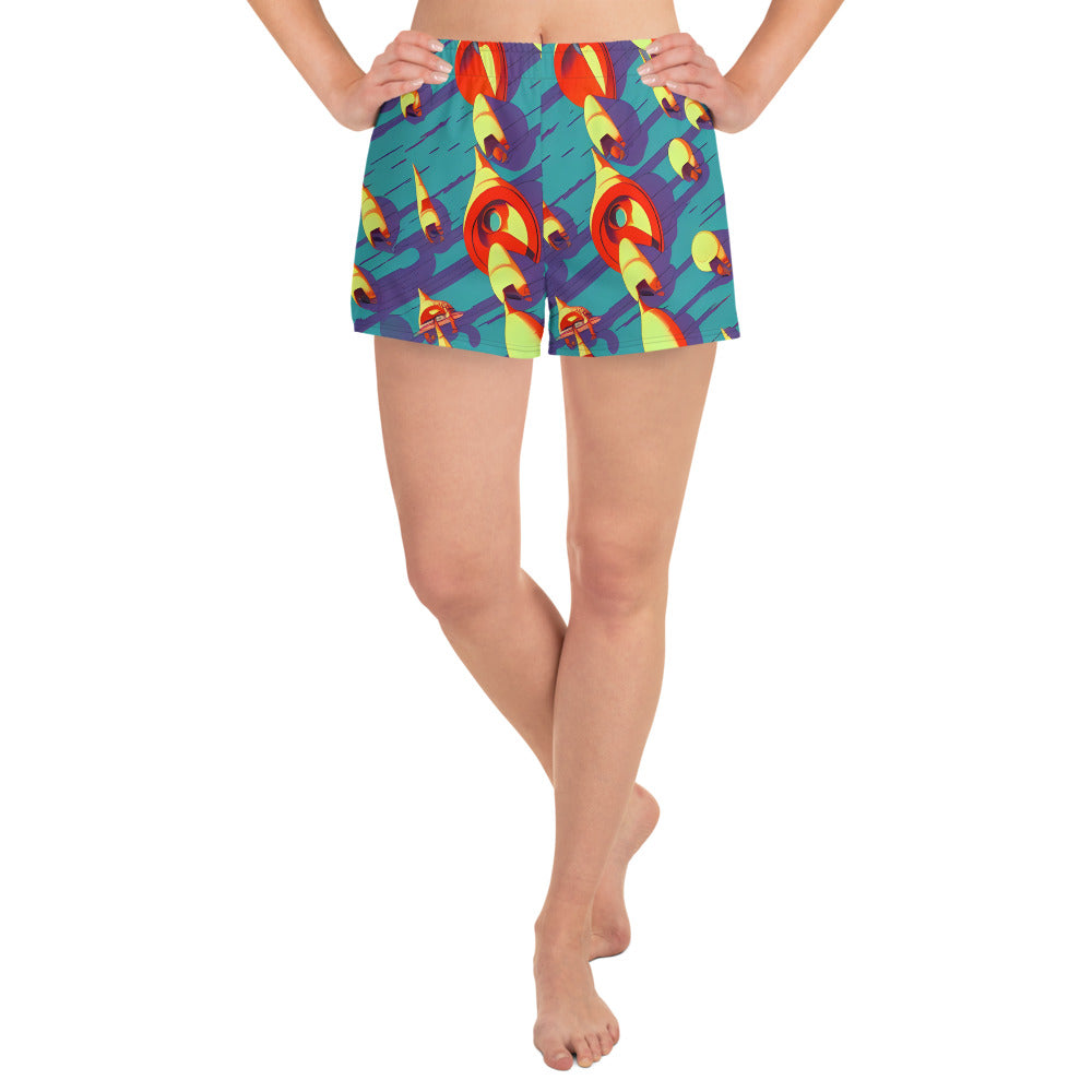 Women’s Athletic Shorts - Sailor's Mirage