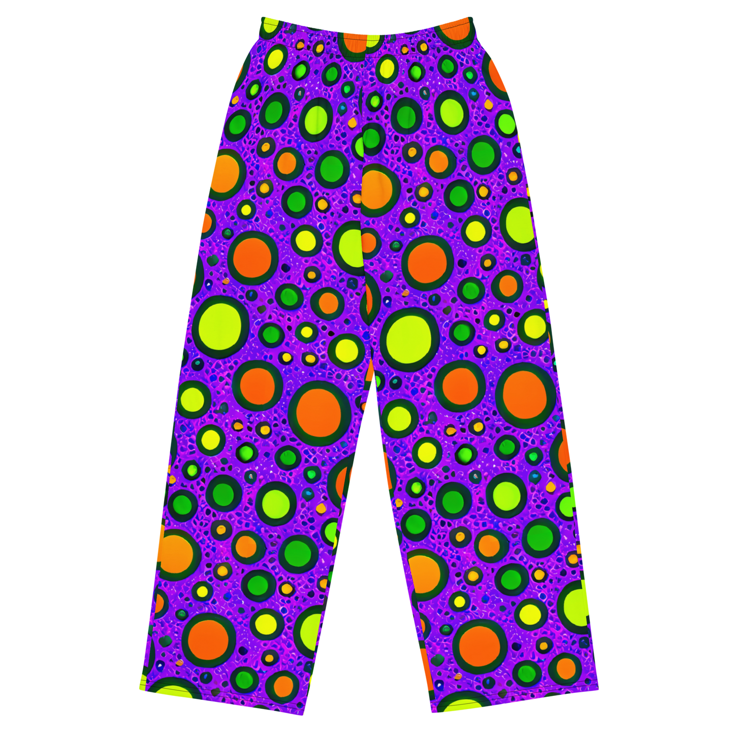 Wide-Leg Pants - Luminous Bubbles