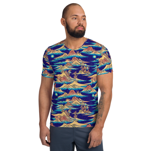 Men's Athletic T-Shirt - Mystical Mountain Mirage