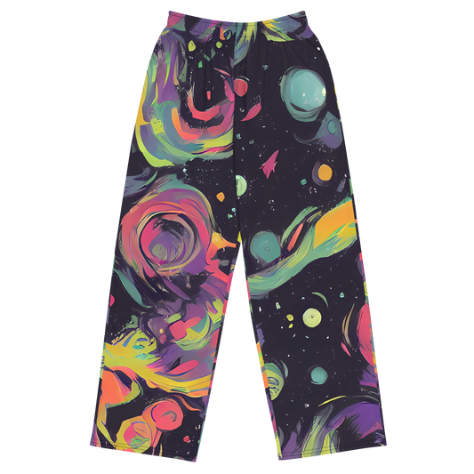 Wide-Leg Pants - Psychedelic Drift