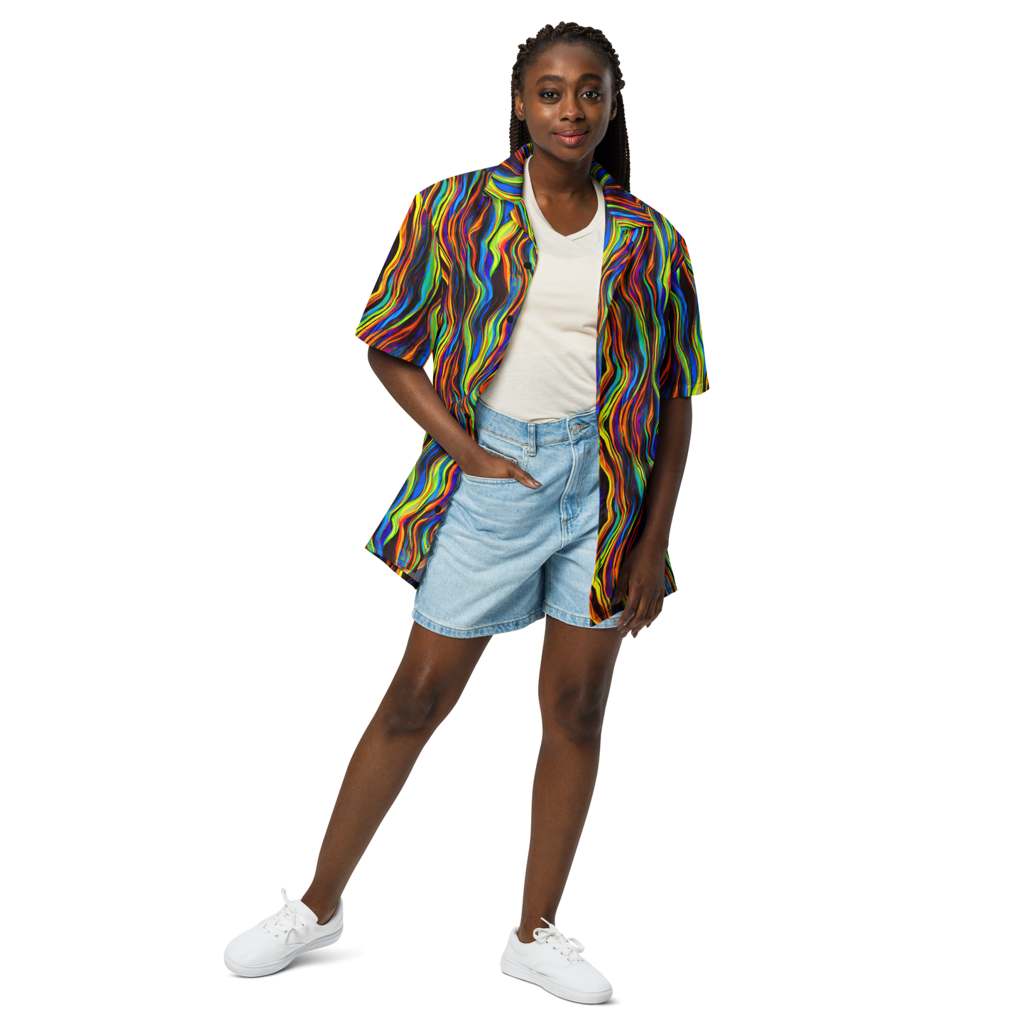 Button Shirt - Celestial Waves