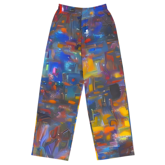 Wide-Leg Pants - Abstract Conflux