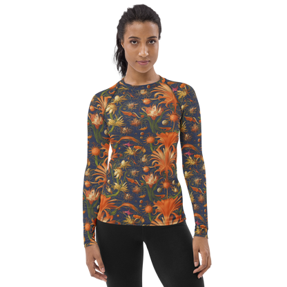 Women's Rash Guard - Stellar Blooms